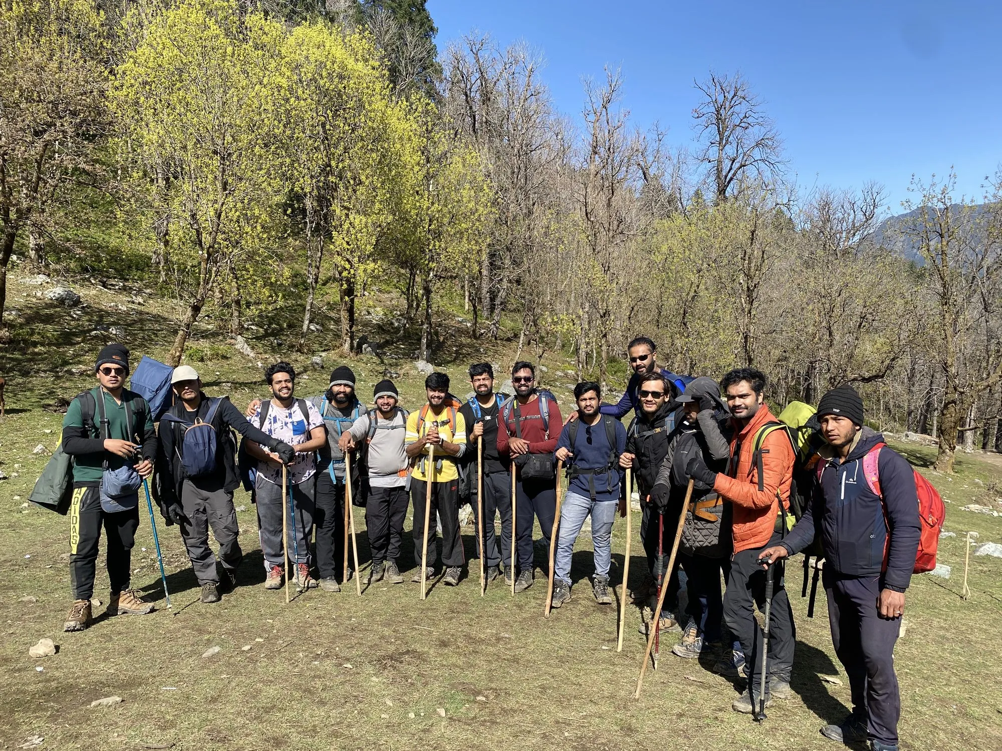 Trek group ready for the trail