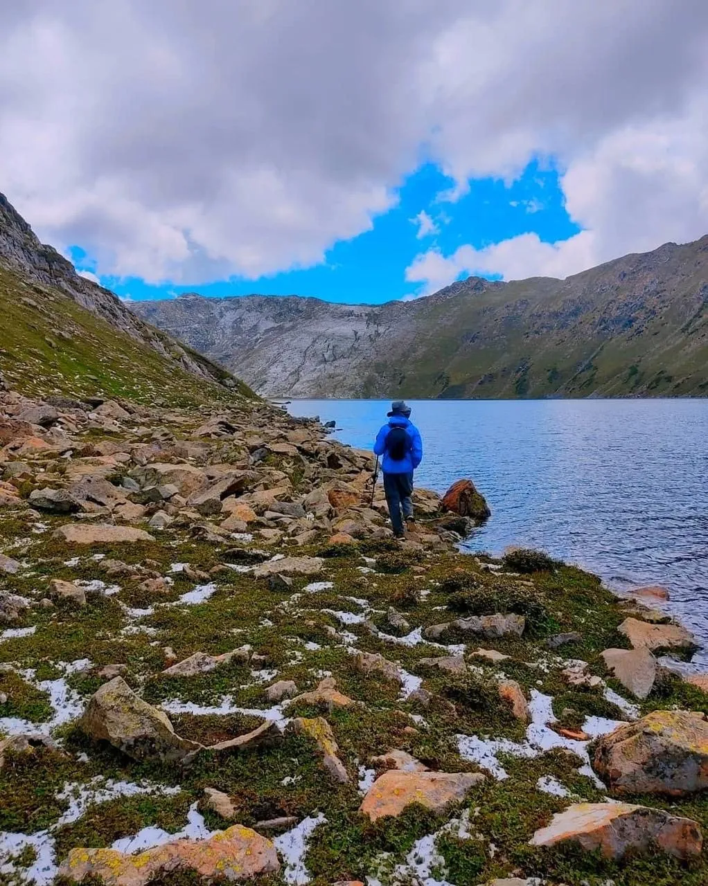 A high Himalayan lake on the trail