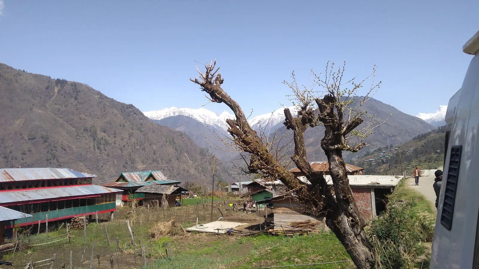 Sankri village and the peaks beyond