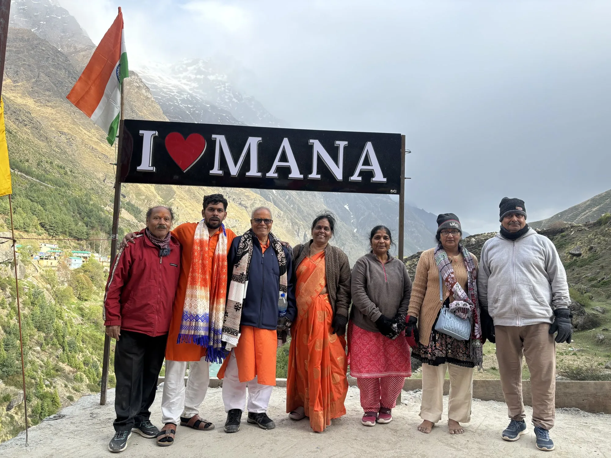 At Mana, the last village of India