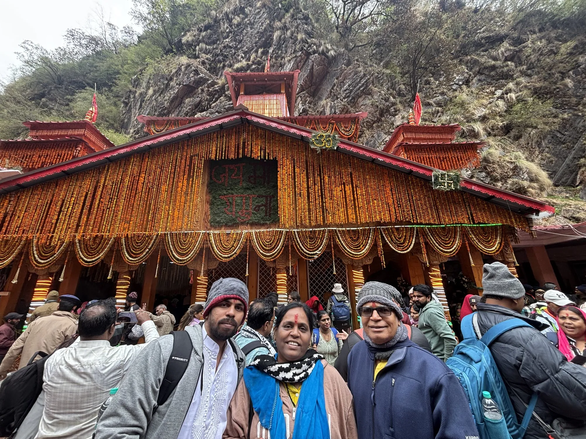 Yamunotri Dham, decked in marigold