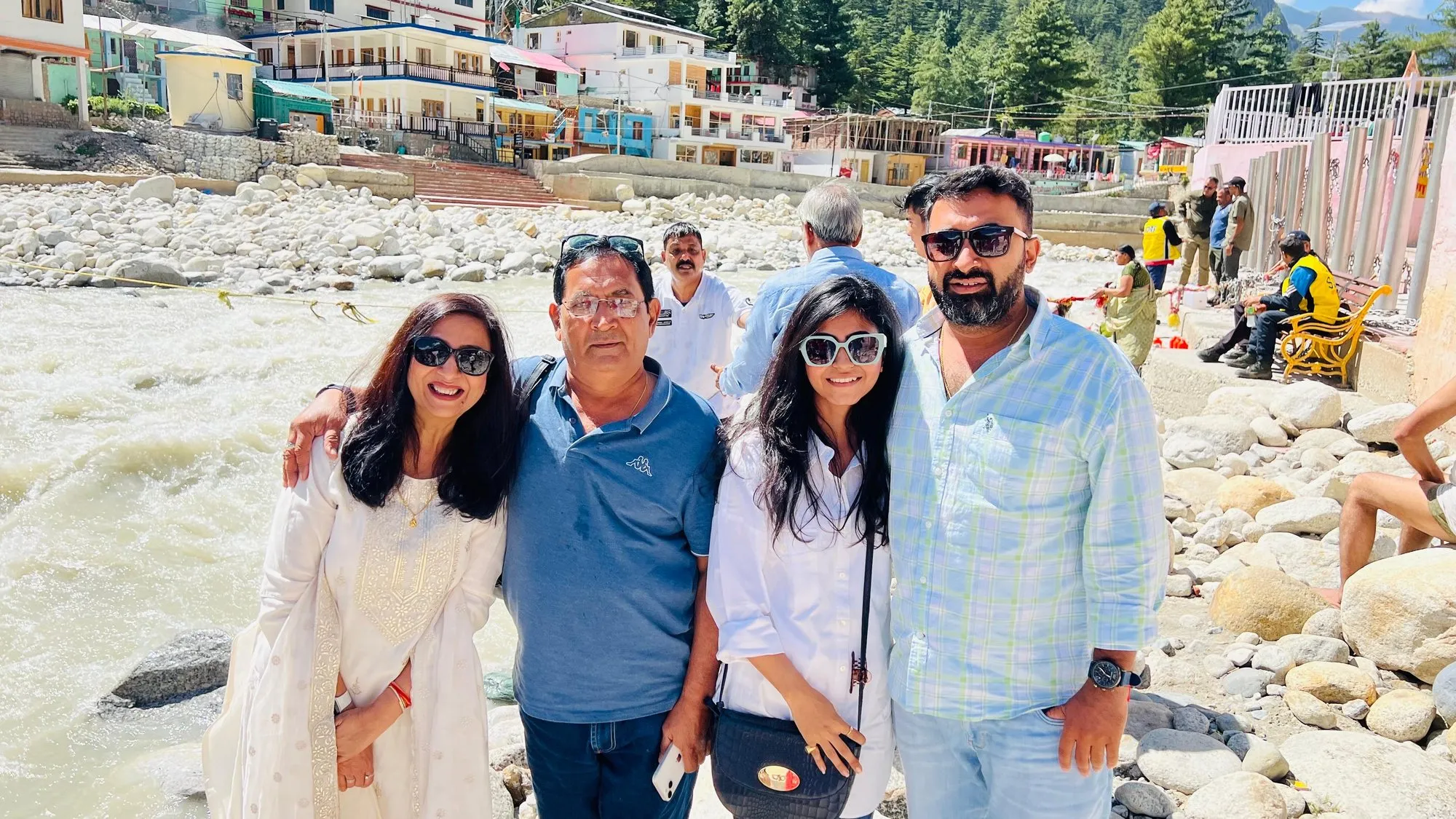 By the river on the yatra