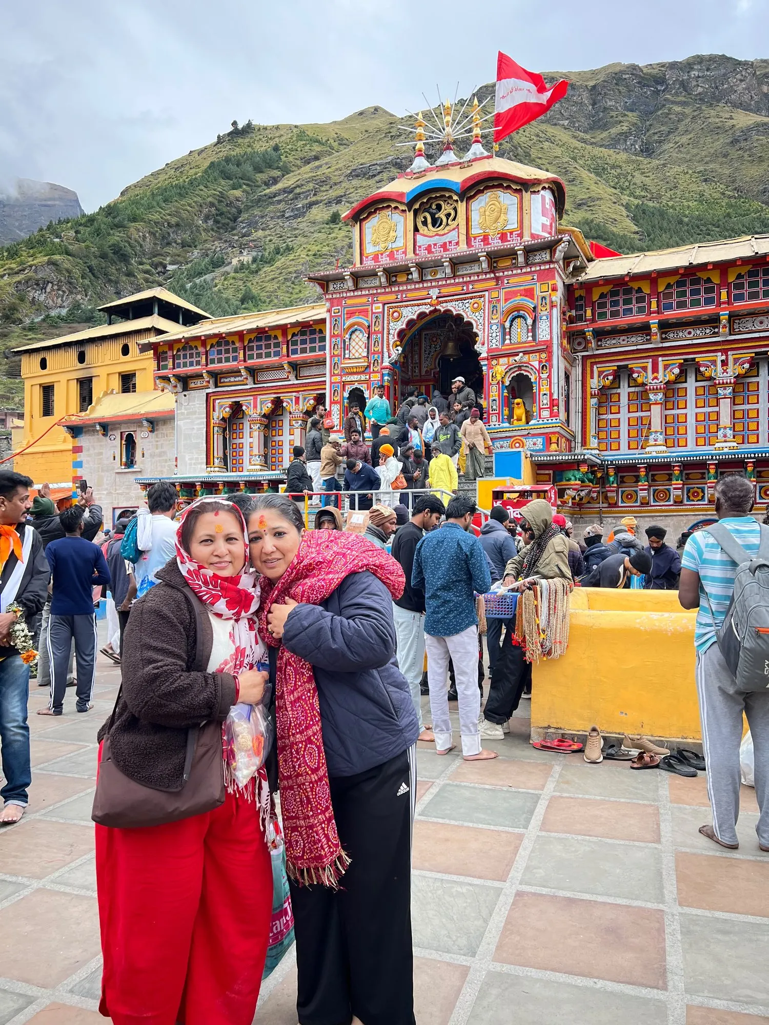 Our USA yatris at Badrinath