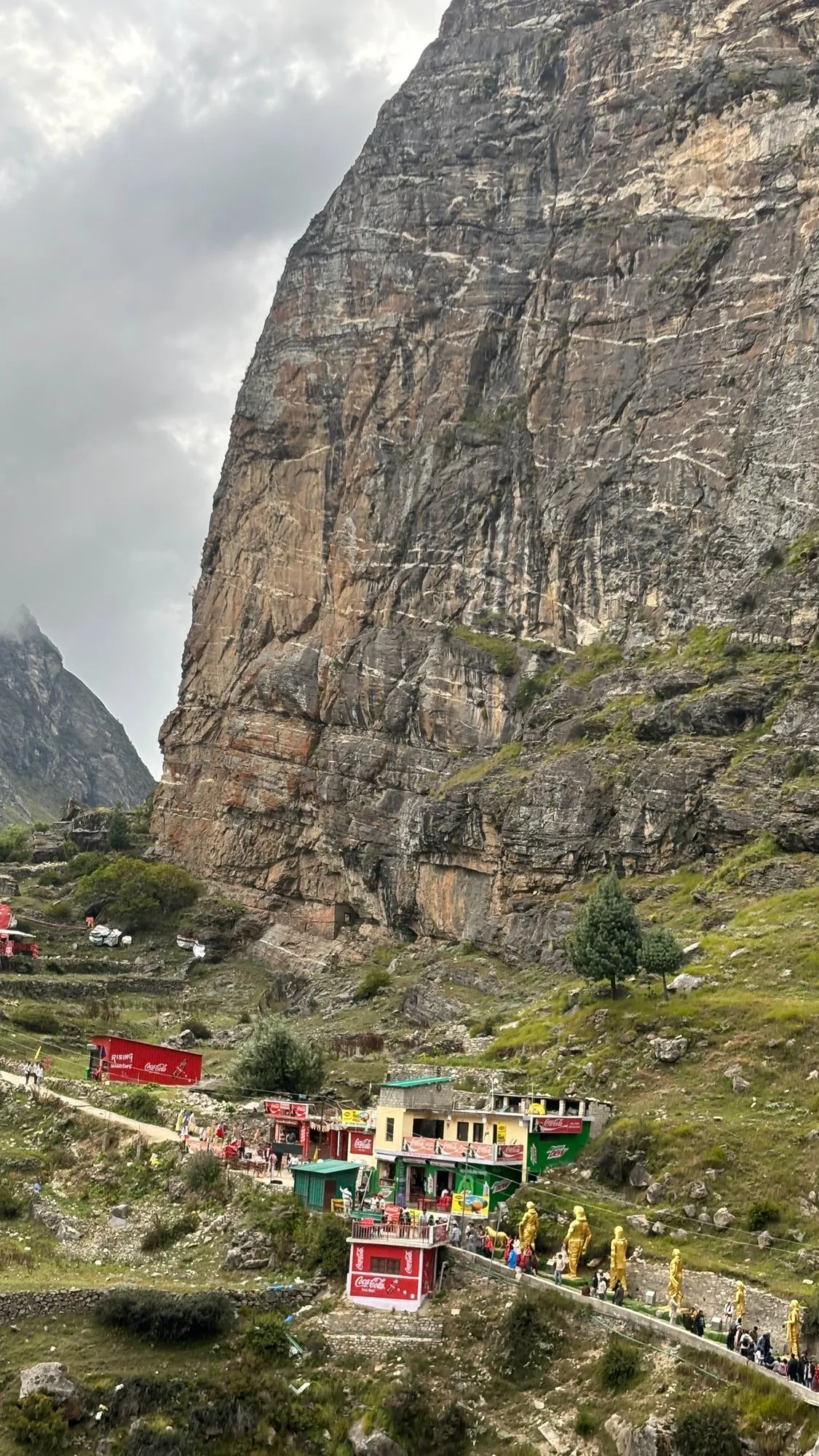 Cliffs above the yatra road