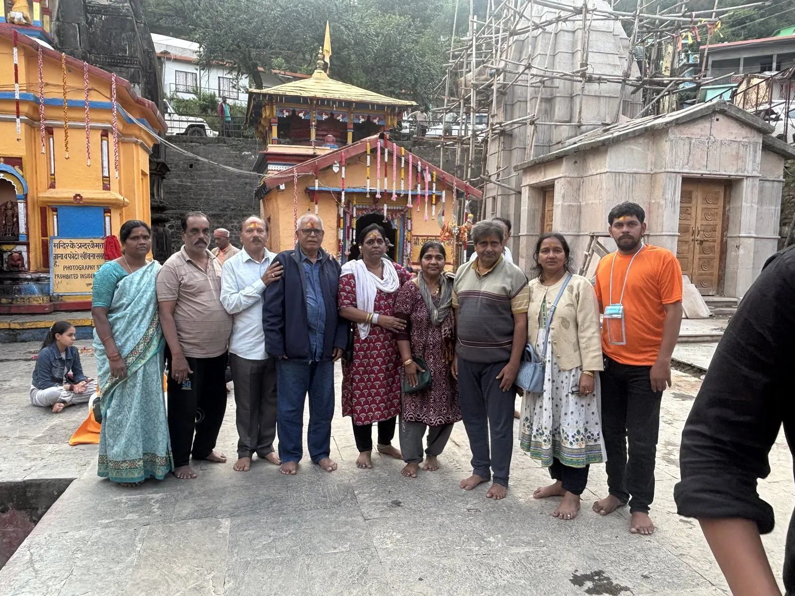 Our group at a Himalayan shrine