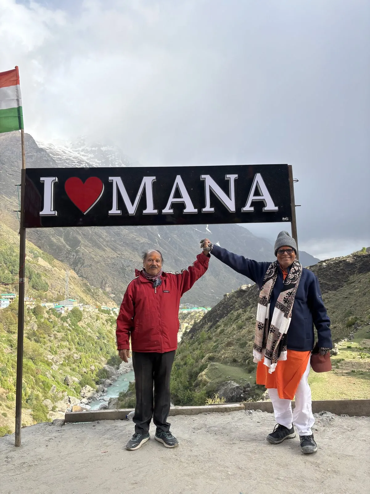 At Mana, the first village of India