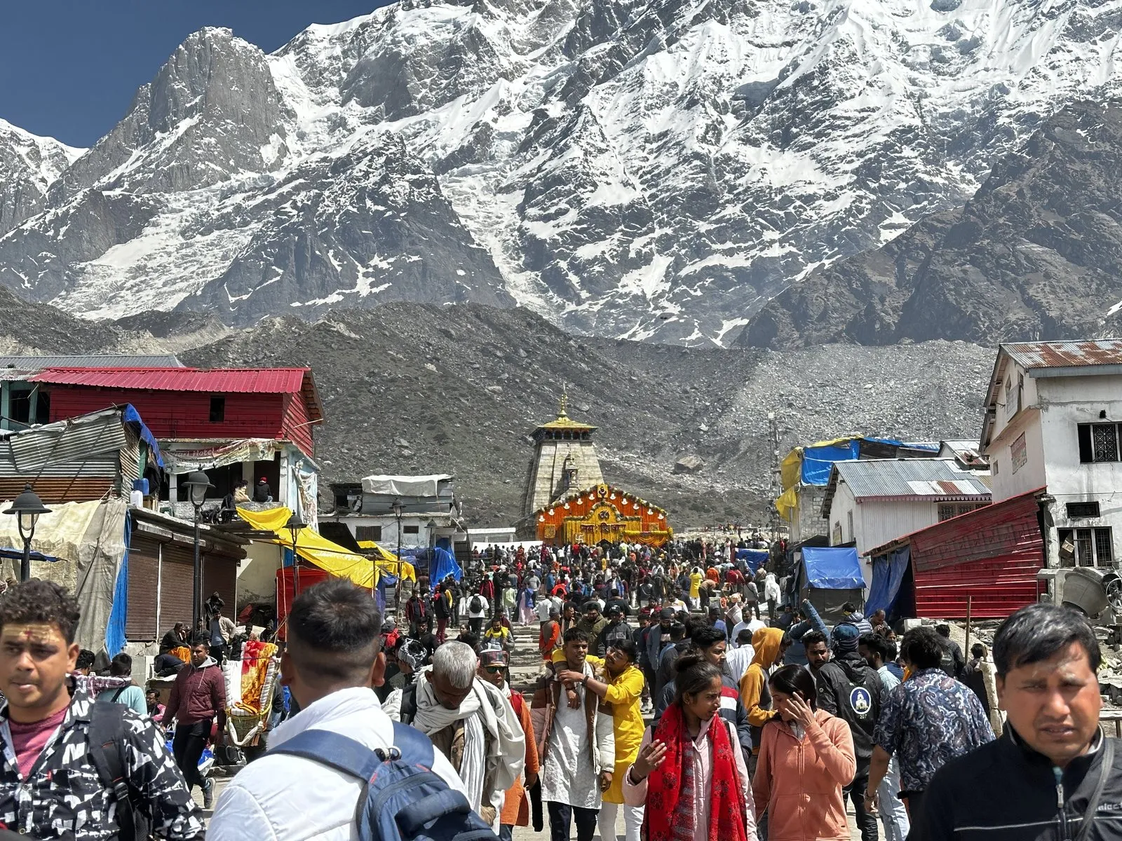 Kedarnath under the snow peaks
